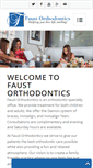 Mobile Screenshot of faustorthodontics.com